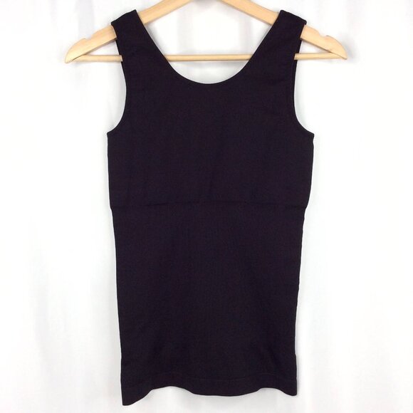 Skinny Girl Black SEAMLESS LAYERING Cami Smoothing Shapewear Tank Top Medium - Picture 2 of 6
